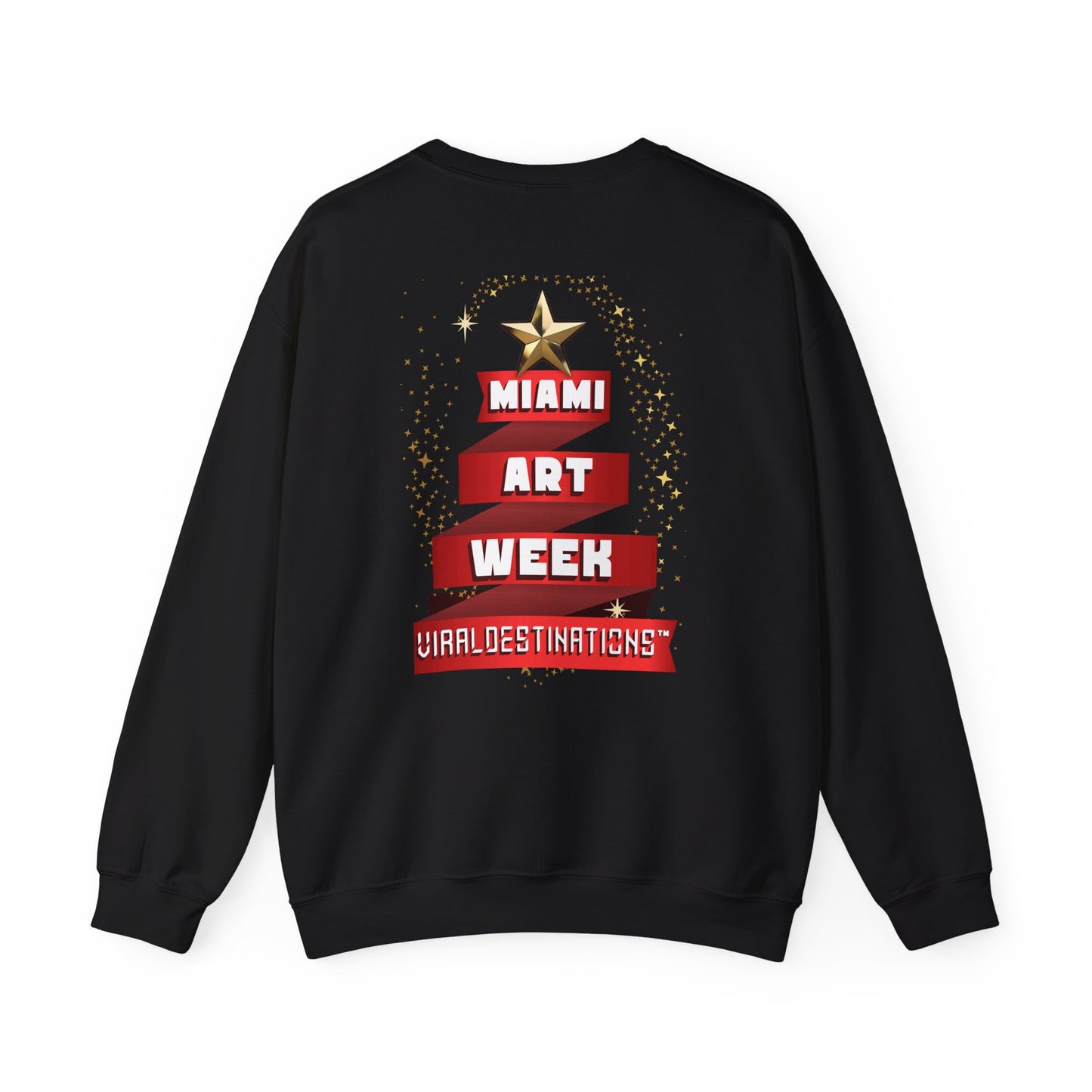 Miami Art Week 2024 + Holidays Unisex Heavy Blend™ Crewneck Sweatshirt  _ViralDestinations