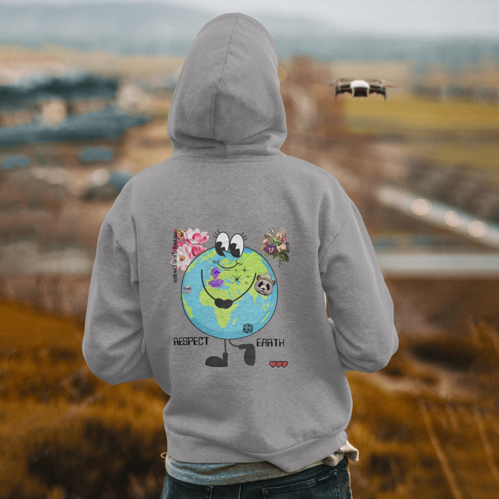 Respect Earth Y2K Trending Hoodie Unisex Heavy Blend™ Hooded Sweatshirt by ViralDestinations