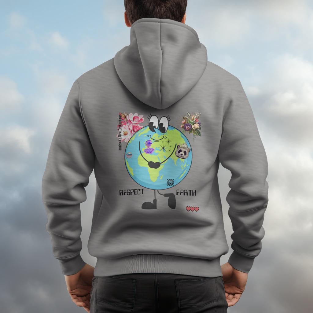 Respect Earth Y2K Trending Hoodie Unisex Heavy Blend™ Hooded Sweatshirt by ViralDestinations