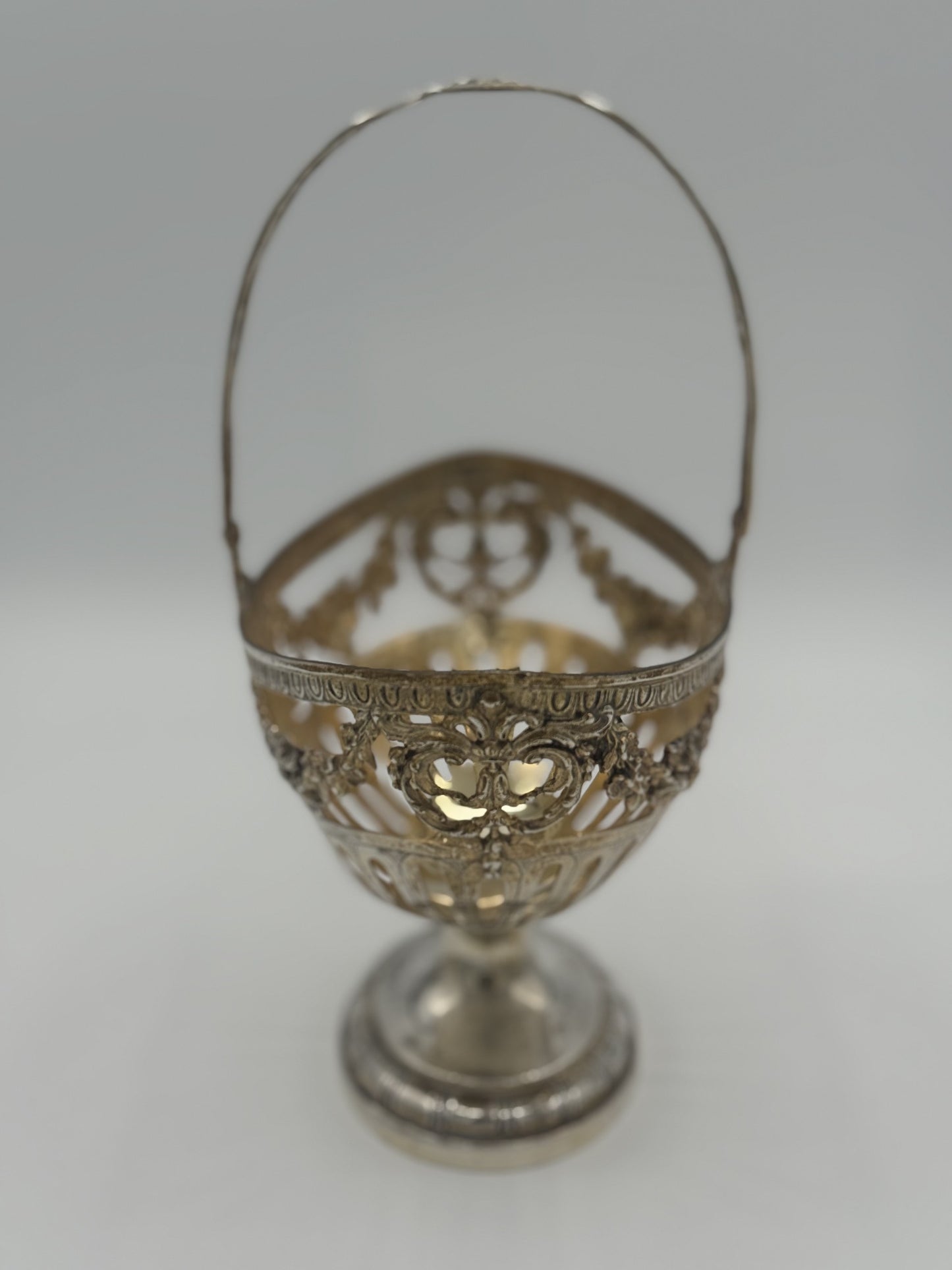 Finest Antique German Silver Basket in Art Nouveau Style - Unique
