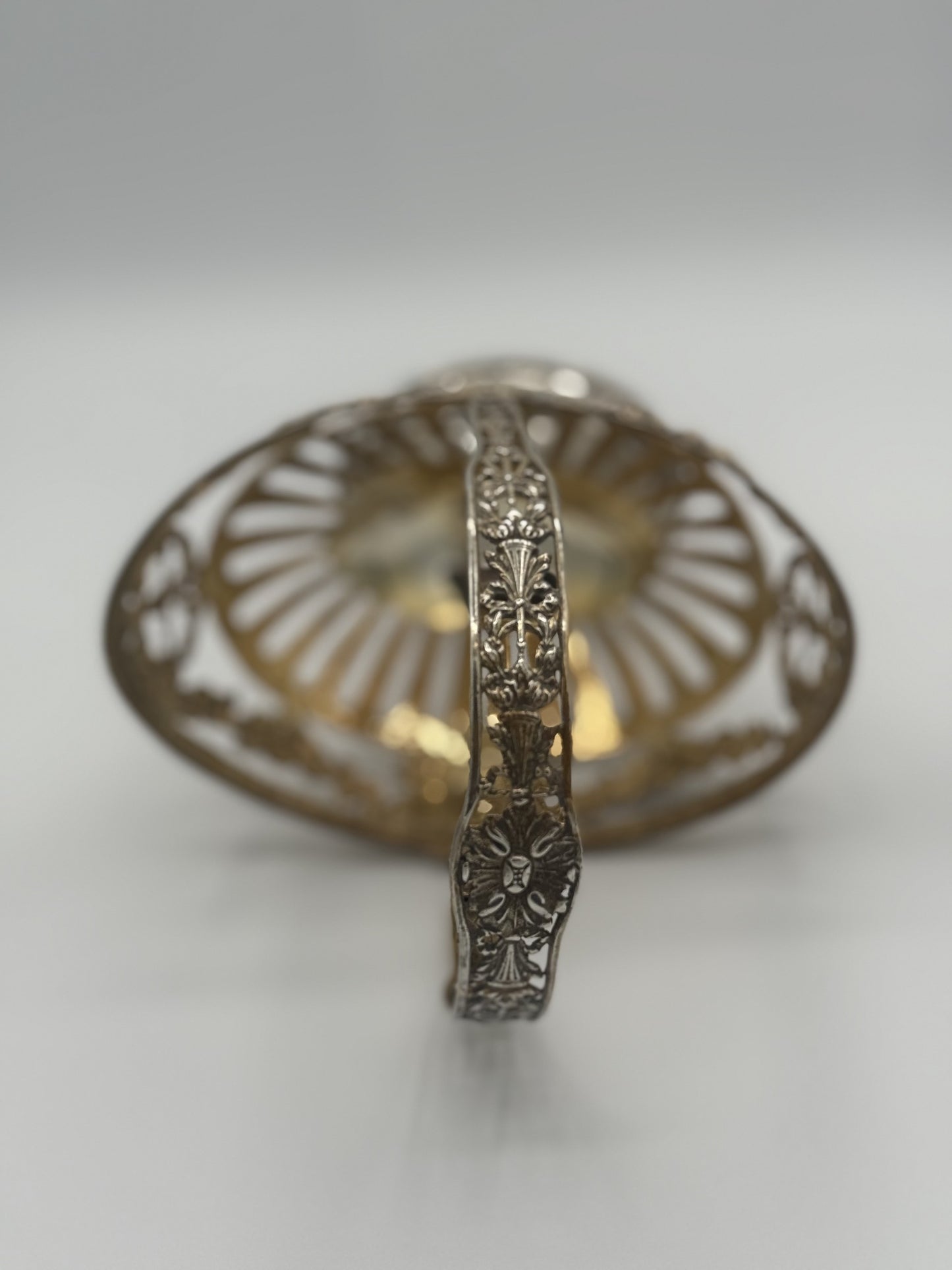 Finest Antique German Silver Basket in Art Nouveau Style - Unique