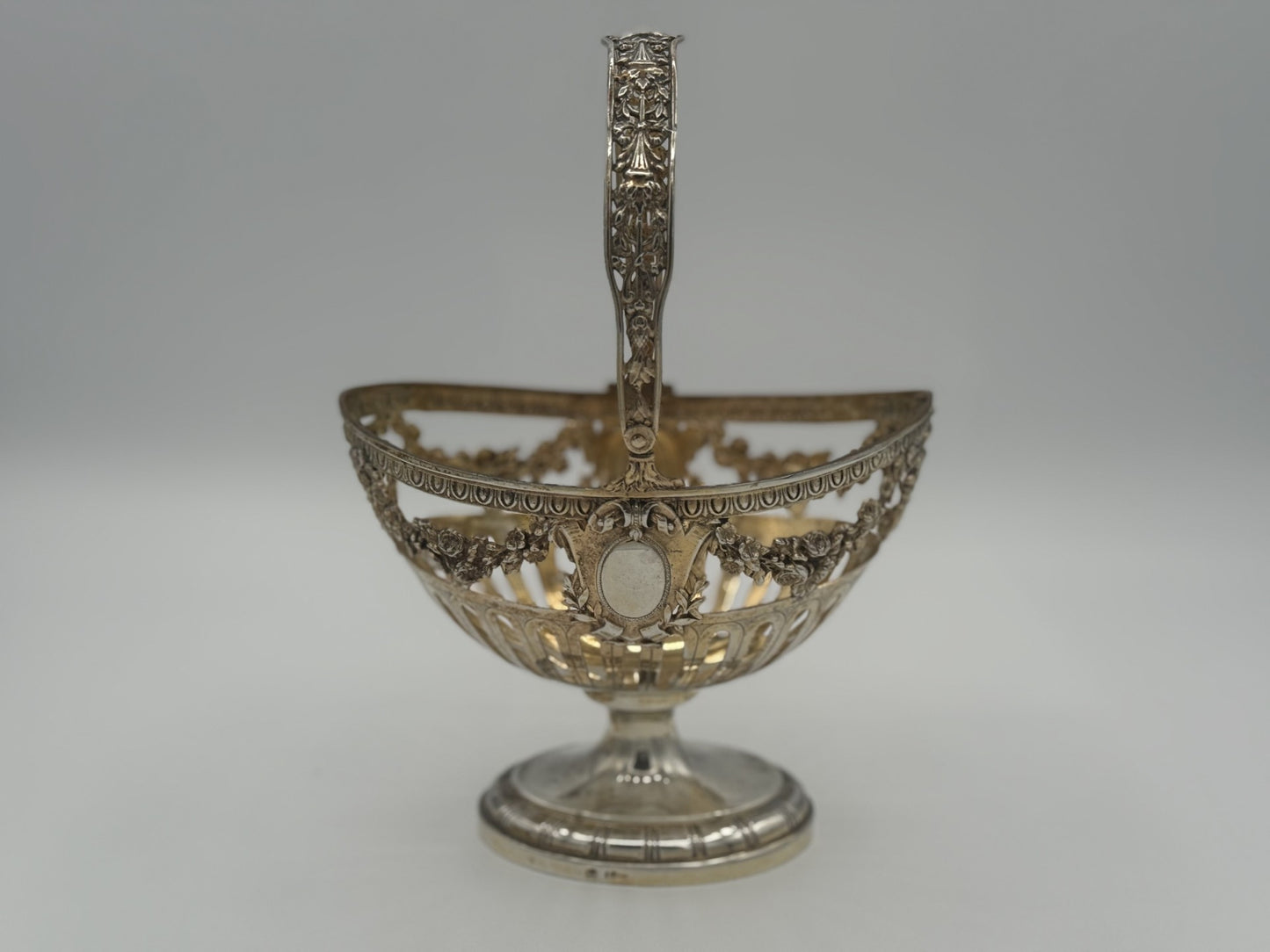 Finest Antique German Silver Basket in Art Nouveau Style - Unique
