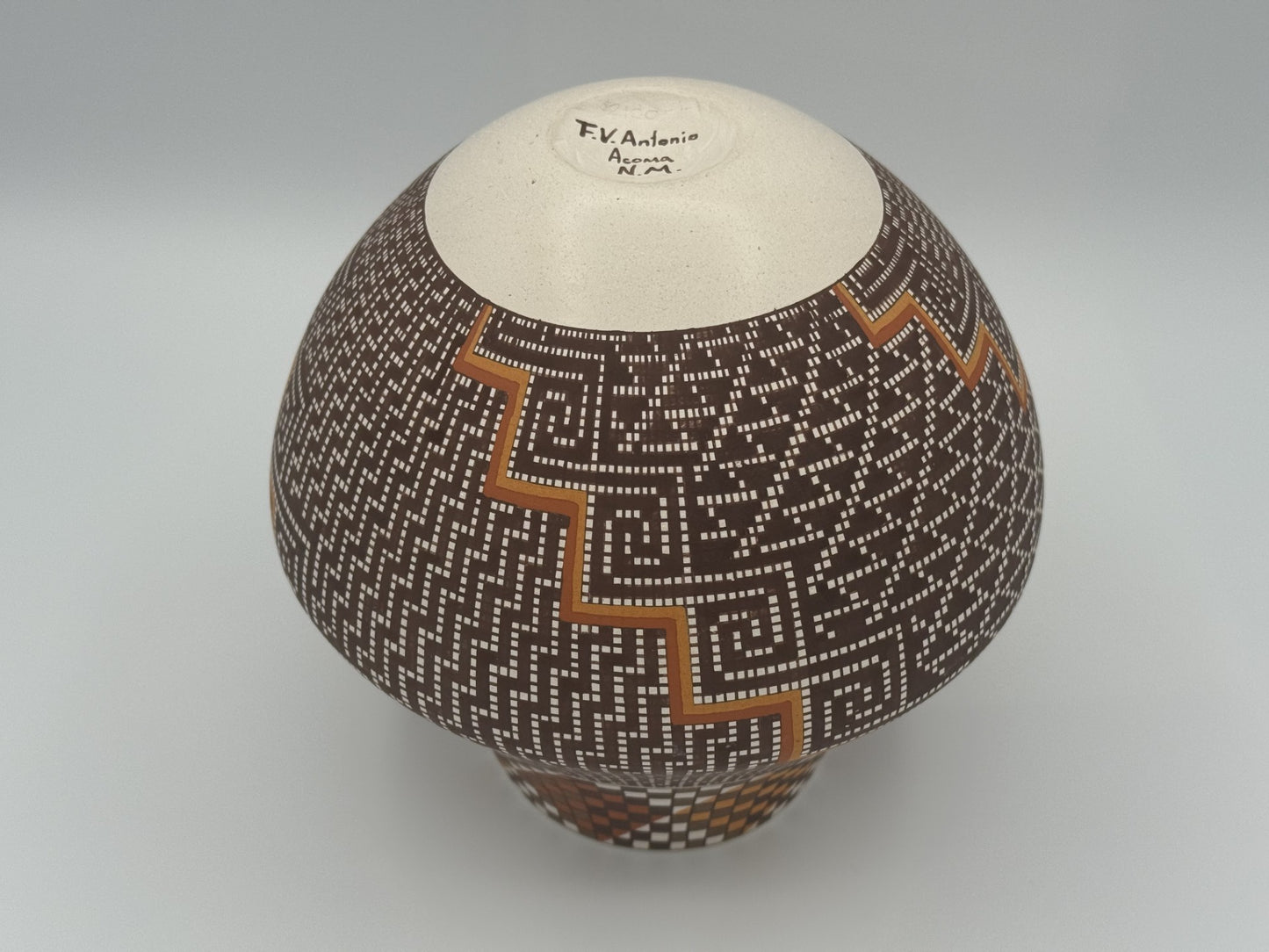 Handmade Native American Acoma Pueblo Pottery by Frederica Antonio - Unique