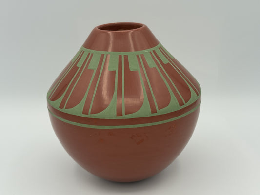 Handmade Native American San Ildefonso Pottery by Martha Appleleaf - Unique