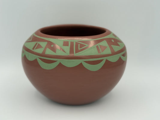Handmade Native American San Ildefonso Pottery by Martha Appleleaf - Unique